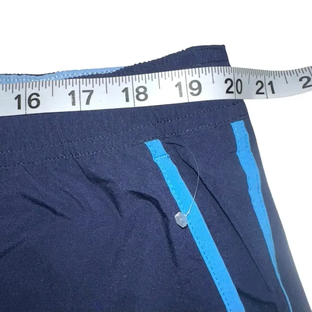 NWOT Bonobos Stargazer Curved Hem 7 Inch Inseam Blue Swim Trunks XXL